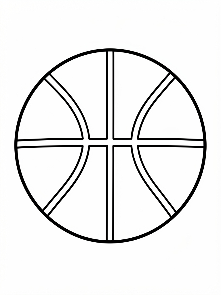 Basketball Coloring Page