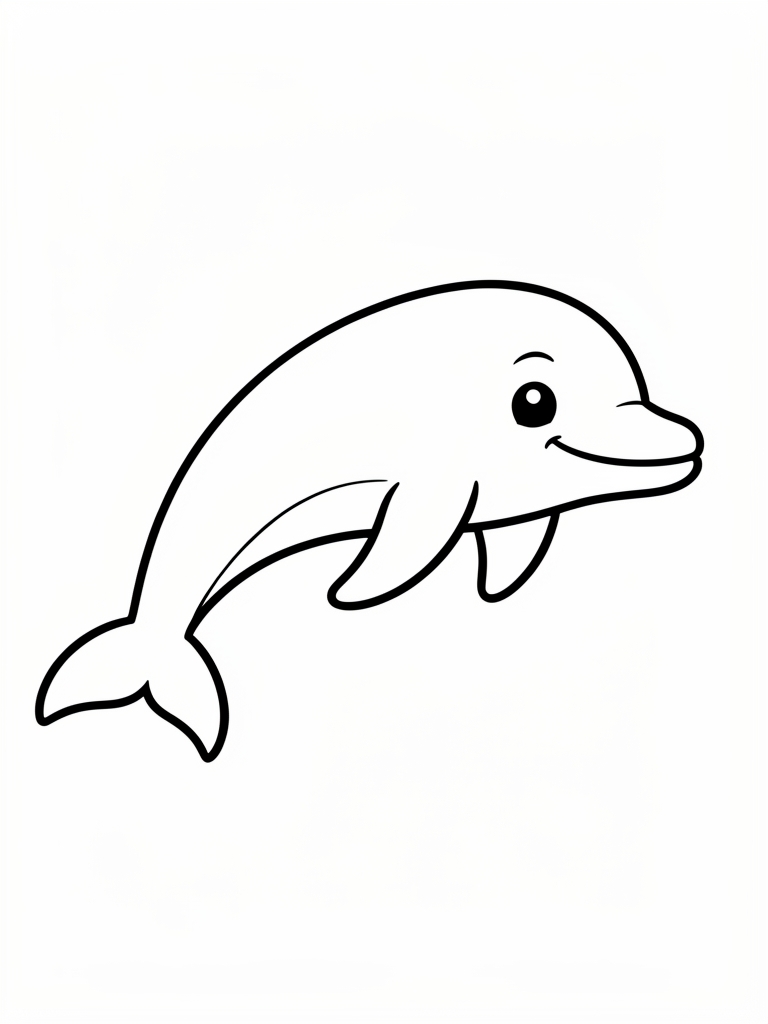Dolphin Coloring Page printable coloring page