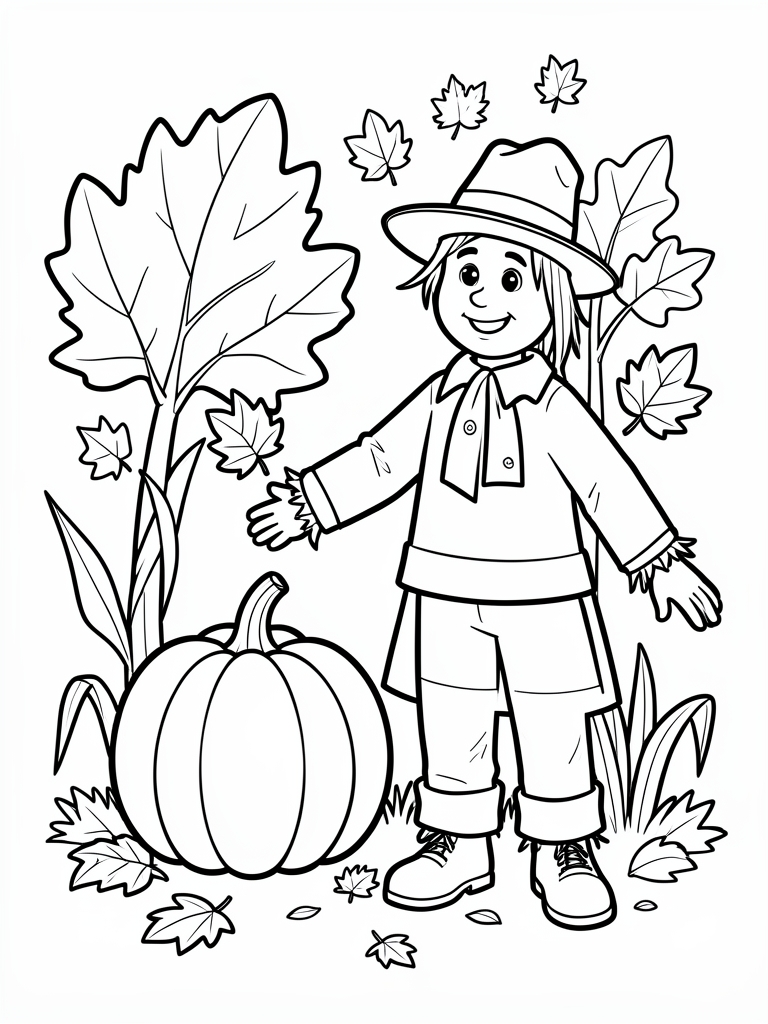 Fall Coloring Page
