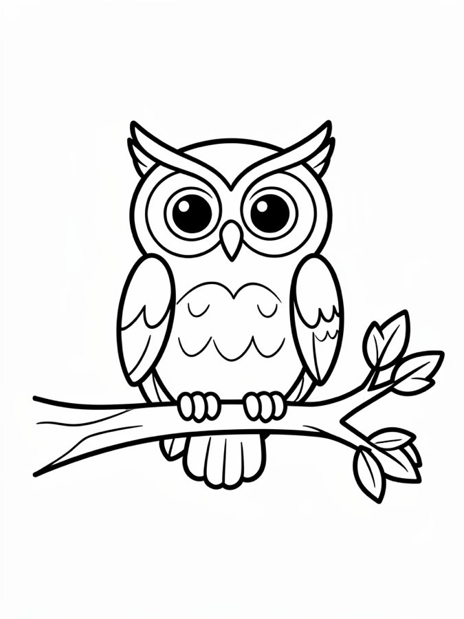 Owl Coloring Page