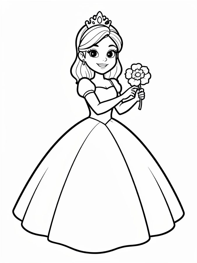 Princess Coloring Page