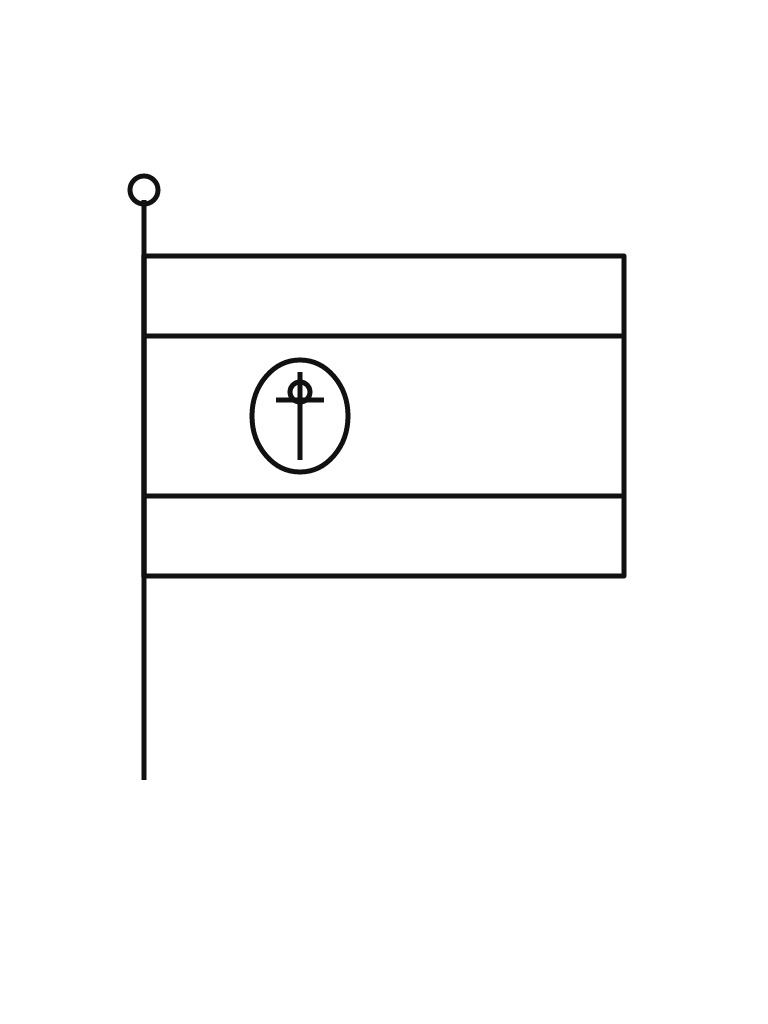 Spain Flag Coloring Page